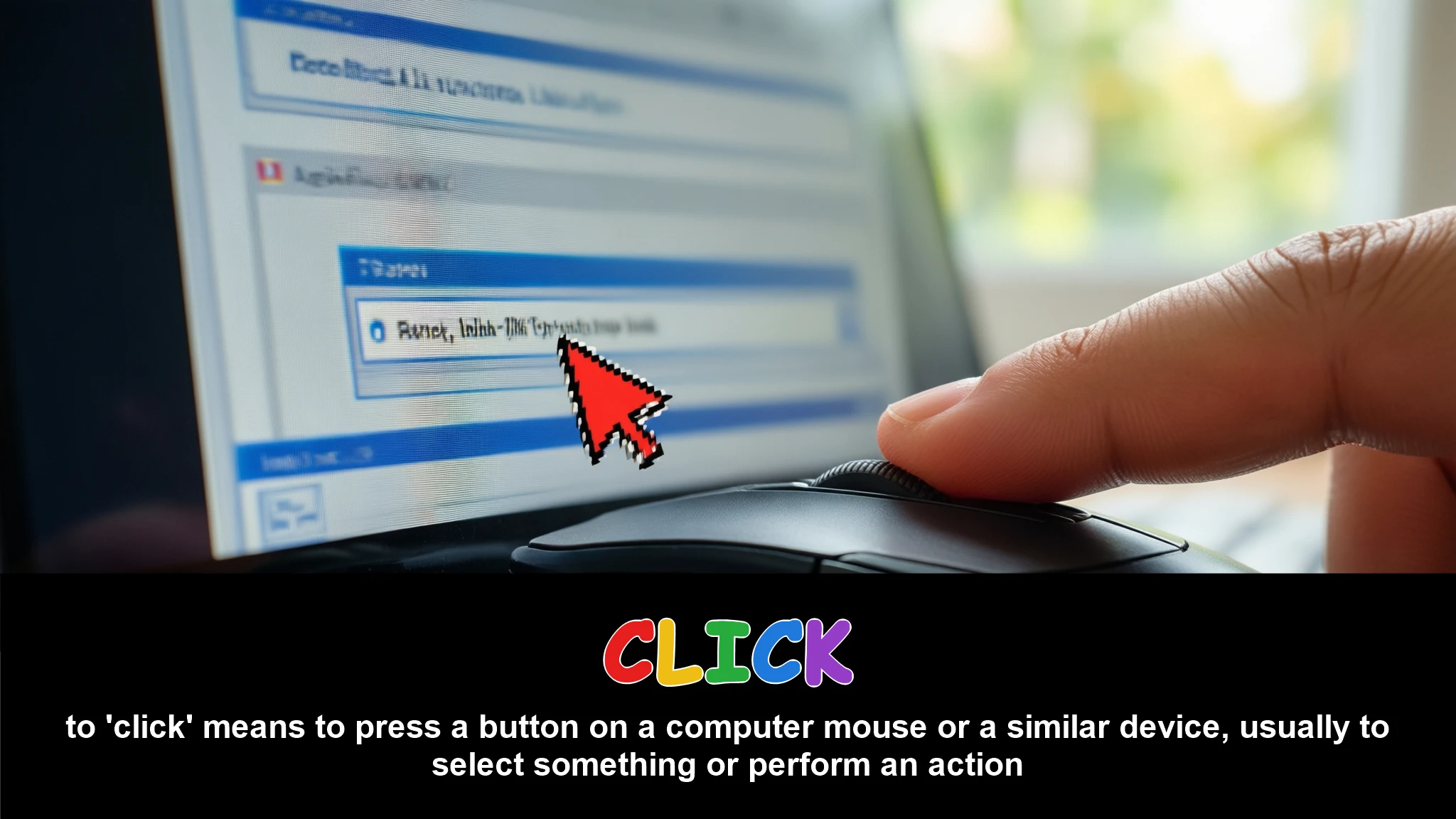 English Illustration for click